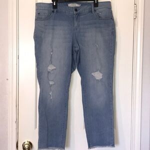 Torrid Boyfriend Distressed Jeans Size 18
